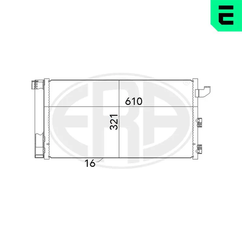 Handler.Part Condenser, air conditioning ERA 667005 1