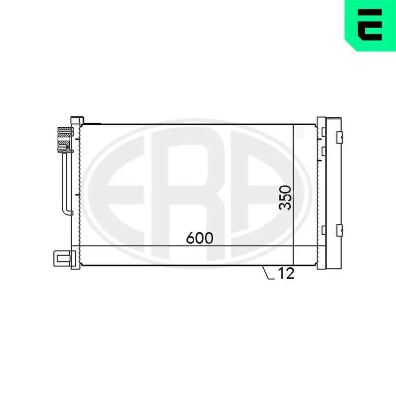 Handler.Part Condenser, air conditioning ERA 667010 1