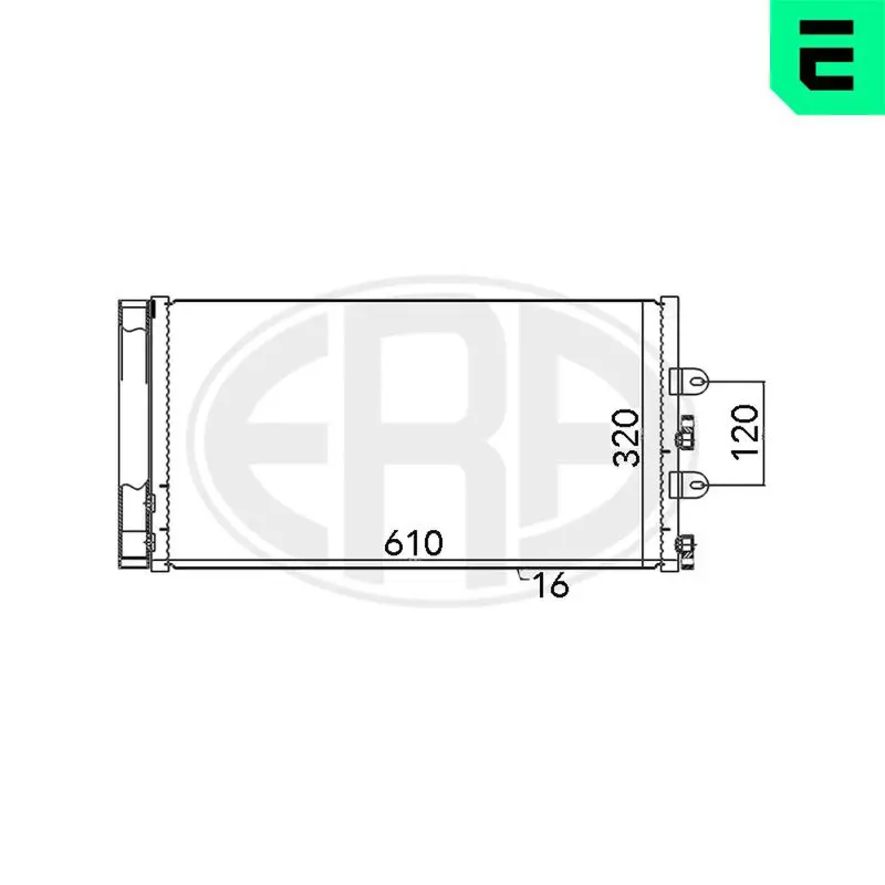 Handler.Part Condenser, air conditioning ERA 667018 1