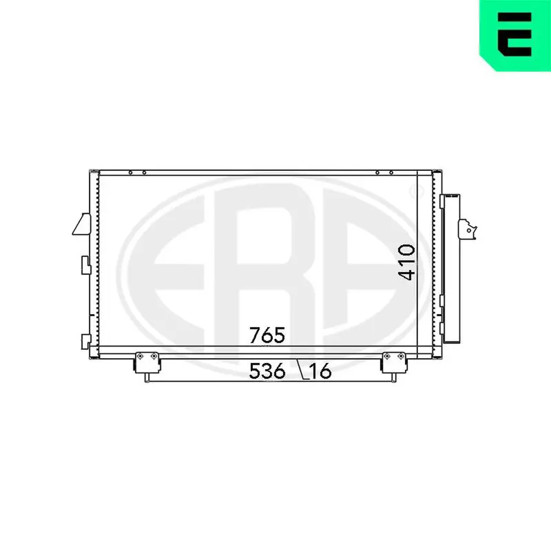 Handler.Part Condenser, air conditioning ERA 667036 1