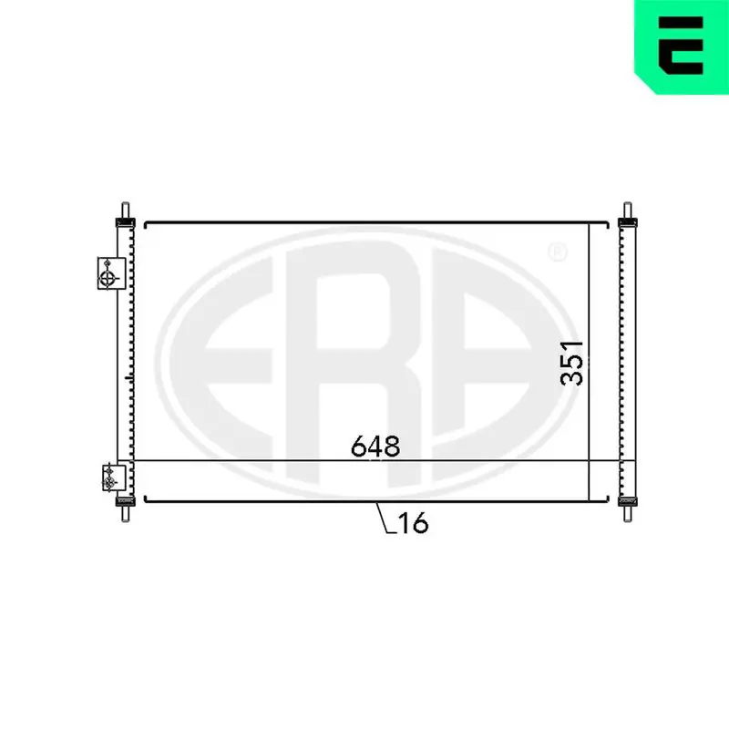 Handler.Part Condenser, air conditioning ERA 667095 1