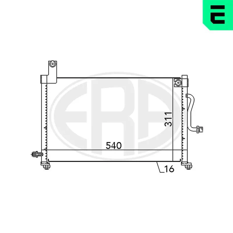 Handler.Part Condenser, air conditioning ERA 667097 1