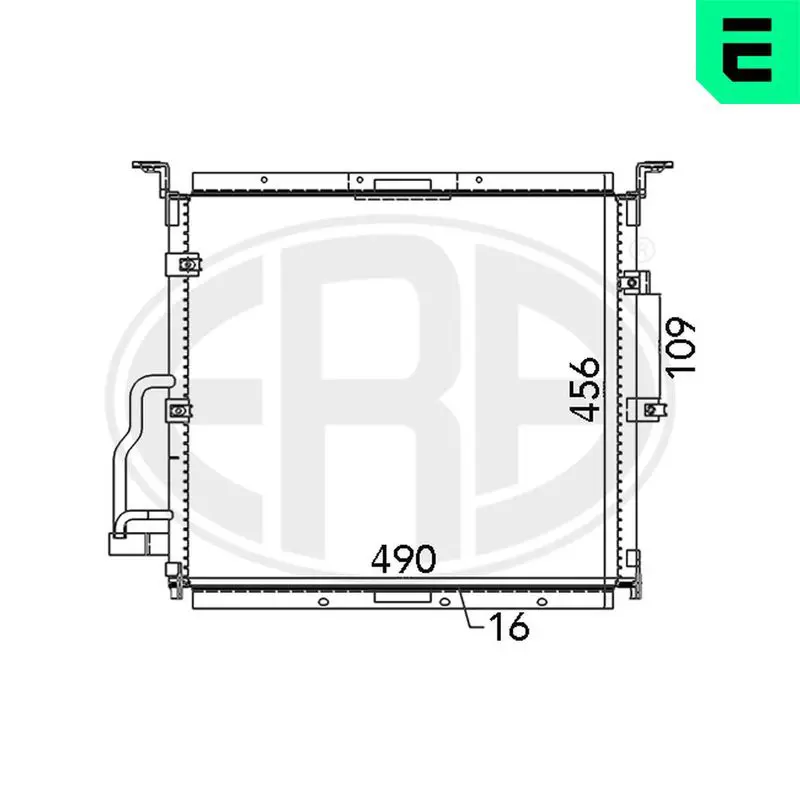 Handler.Part Condenser, air conditioning ERA 667125 1