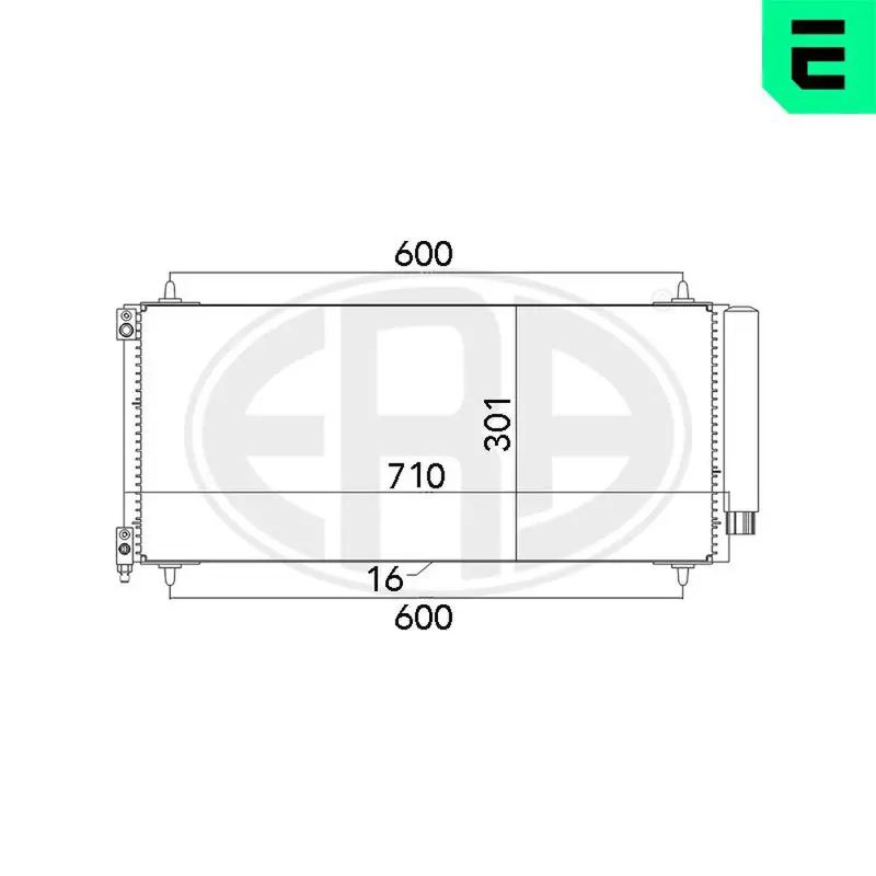 Handler.Part Condenser, air conditioning ERA 667135 1