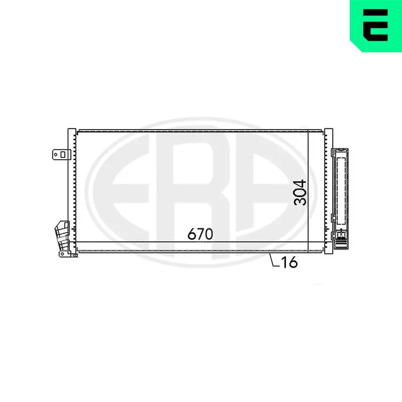 Handler.Part Condenser, air conditioning ERA 667136 1