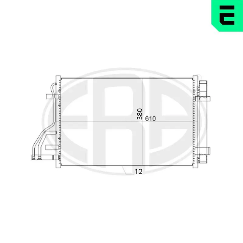 Handler.Part Condenser, air conditioning ERA 667151 1