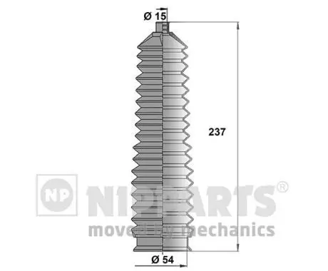 Handler.Part Bellow set, steering NIPPARTS J2840304 1