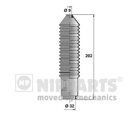 Handler.Part Bellow set, steering NIPPARTS J2841004 1