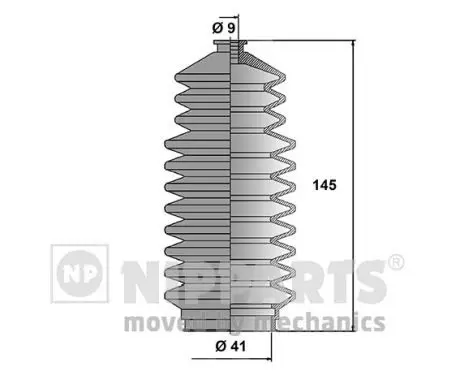 Handler.Part Bellow set, steering NIPPARTS J2841009 1