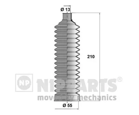 Handler.Part Bellow set, steering NIPPARTS J2842003 1