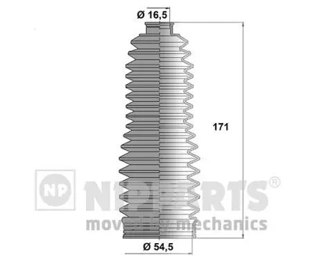 Handler.Part Bellow set, steering NIPPARTS J2842028 1