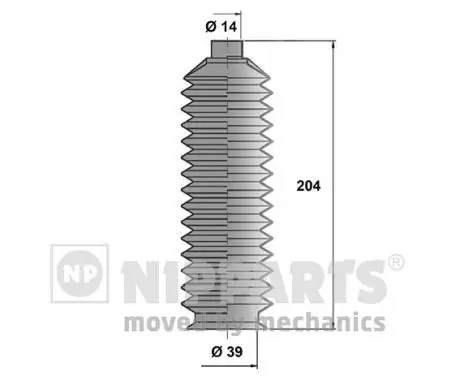 Handler.Part Bellow set, steering NIPPARTS J2843000 1