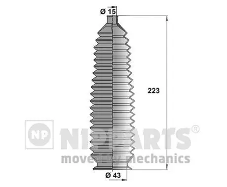 Handler.Part Bellow set, steering NIPPARTS J2843003 1