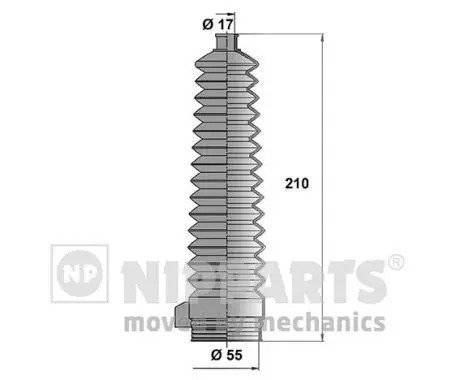 Handler.Part Bellow set, steering NIPPARTS J2843010 1