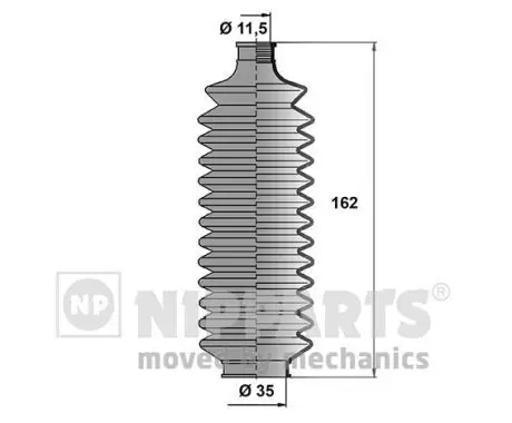 Handler.Part Bellow set, steering NIPPARTS J2845005 1