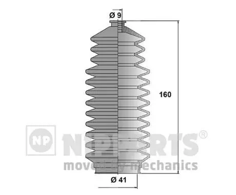 Handler.Part Bellow set, steering NIPPARTS J2851007 1