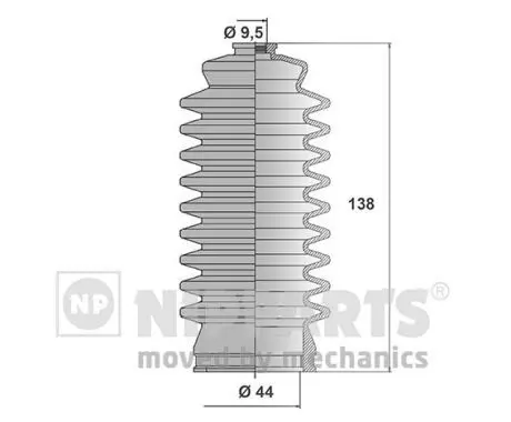 Handler.Part Bellow set, steering NIPPARTS J2852001 1