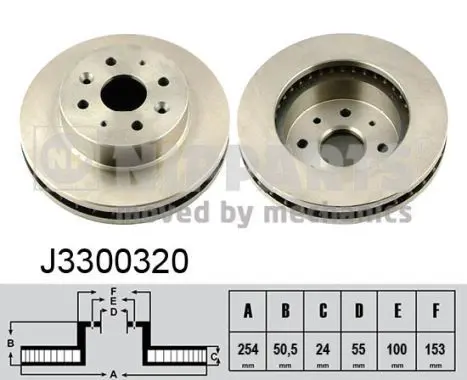 Handler.Part Brake disc NIPPARTS J3300320 1