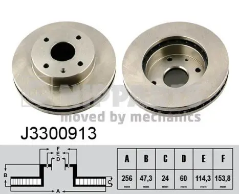 Handler.Part Brake disc NIPPARTS J3300913 1