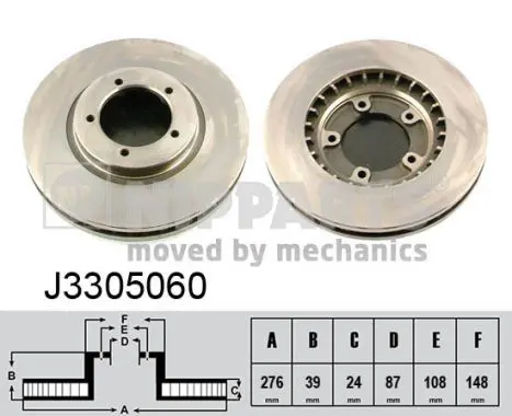 Handler.Part Brake disc NIPPARTS J3305060 1