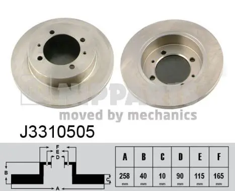 Handler.Part Brake disc NIPPARTS J3310505 1