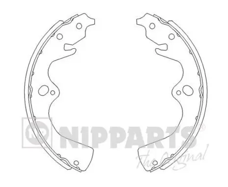 Handler.Part Brake shoe set NIPPARTS J3500307 1