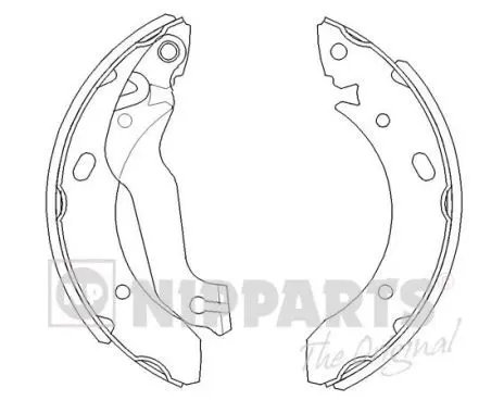 Handler.Part Brake shoe set NIPPARTS J3500510 1