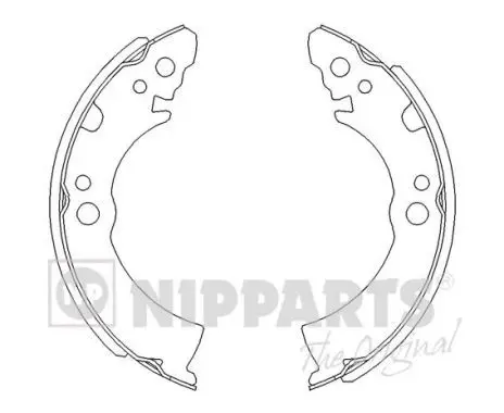 Handler.Part Brake shoe set NIPPARTS J3501001 1