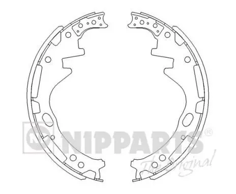 Handler.Part Brake shoe set NIPPARTS J3501036 1