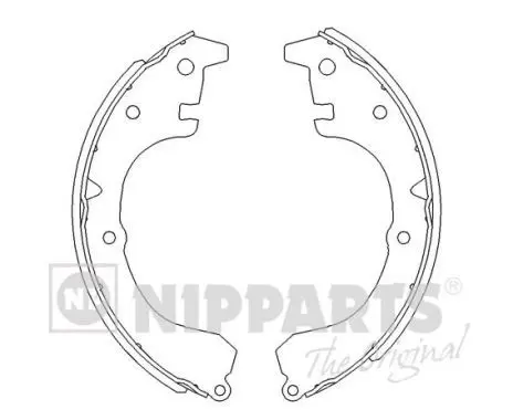 Handler.Part Brake shoe set NIPPARTS J3502006 1