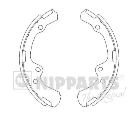 Handler.Part Brake shoe set NIPPARTS J3502023 1