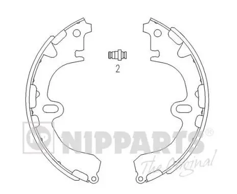 Handler.Part Brake shoe set NIPPARTS J3502034 1