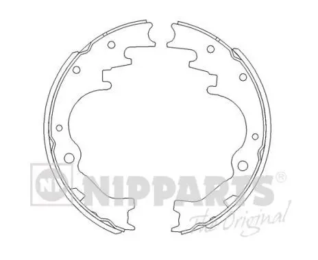 Handler.Part Brake shoe set NIPPARTS J3503033 1