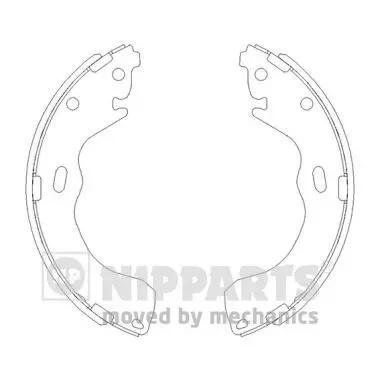 Handler.Part Brake shoe set NIPPARTS J3503040 1