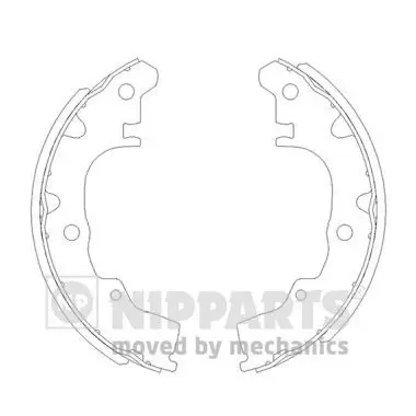 Handler.Part Brake shoe set NIPPARTS J3506003 1