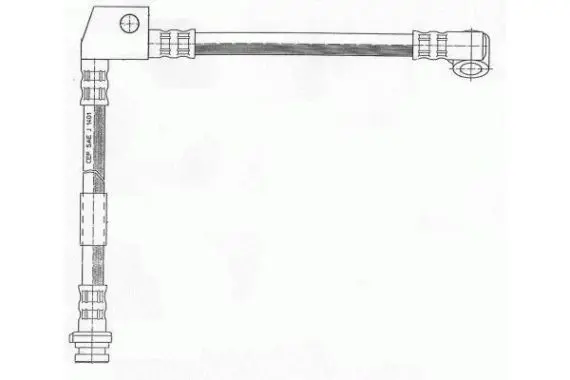 Handler.Part Brake hose NIPPARTS J3701047 1