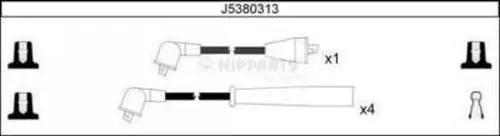 Handler.Part Ignition cable kit NIPPARTS J5380313 1