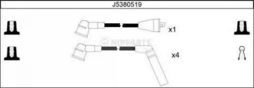 Handler.Part Ignition cable kit NIPPARTS J5380519 1