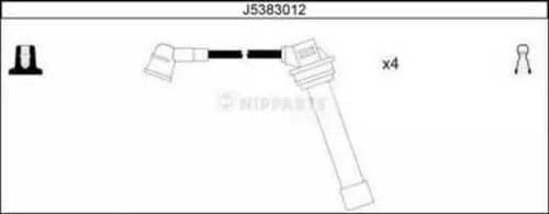 Handler.Part Ignition cable kit NIPPARTS J5383012 1