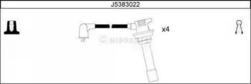 Handler.Part Ignition cable kit NIPPARTS J5383022 1