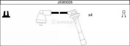 Handler.Part Ignition cable kit NIPPARTS J5383026 1