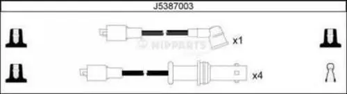 Handler.Part Ignition cable kit NIPPARTS J5387003 1