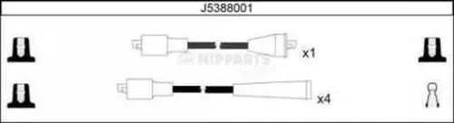 Handler.Part Ignition cable kit NIPPARTS J5388001 1