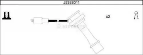 Handler.Part Ignition cable kit NIPPARTS J5388011 1