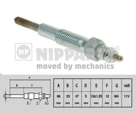 Handler.Part Glow plug NIPPARTS J5710301 1