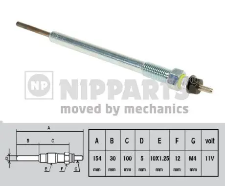 Handler.Part Glow plug NIPPARTS J5710302 1