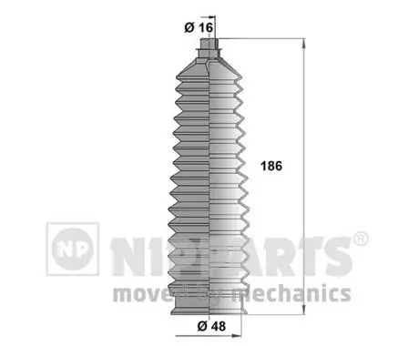 Handler.Part Bellow set, steering NIPPARTS N2840307 1