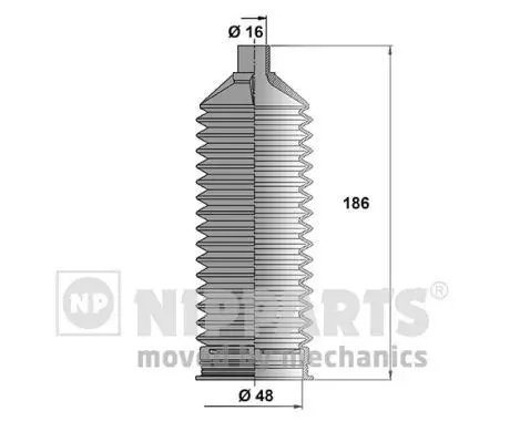 Handler.Part Bellow set, steering NIPPARTS N2840510 1