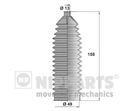 Handler.Part Bellow set, steering NIPPARTS N2840905 1