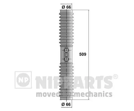 Handler.Part Bellow set, steering NIPPARTS N2840906 1